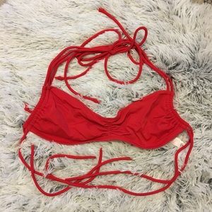 Victoria Secret Swim Red Halter Top - M